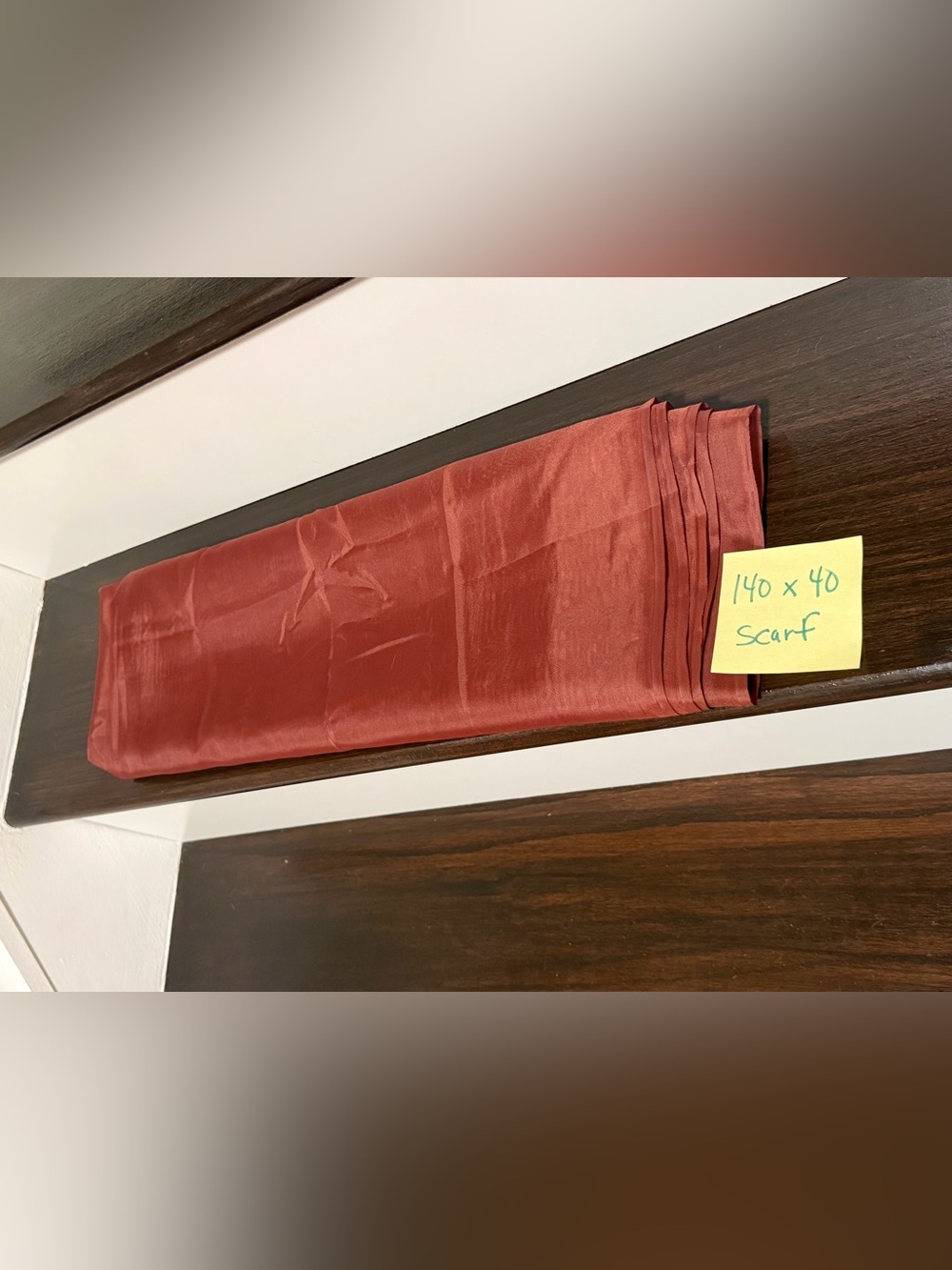 Window treatment sheer scarf